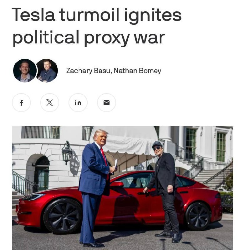 Изображение к новости: Tesla превратилась в политический бренд: раньше и…