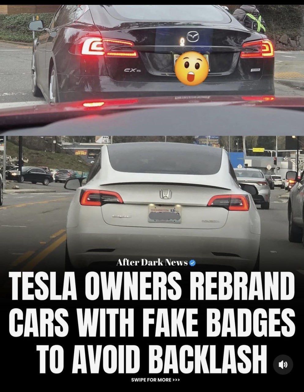 Дополнительное изображение к новости: Машины Tesla проводят ребрендинг: владельцы массо…