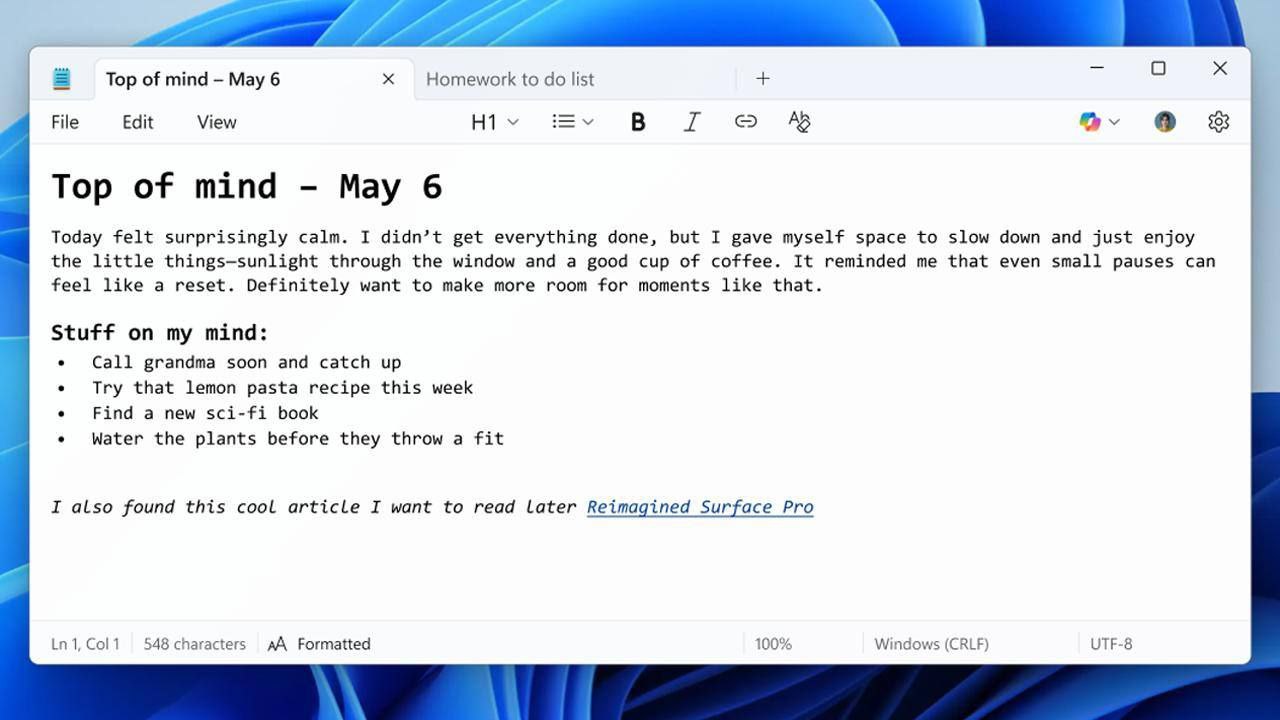 Изображение к новости: Microsoft тихо прокачали Блокнот: спустя 42 года …