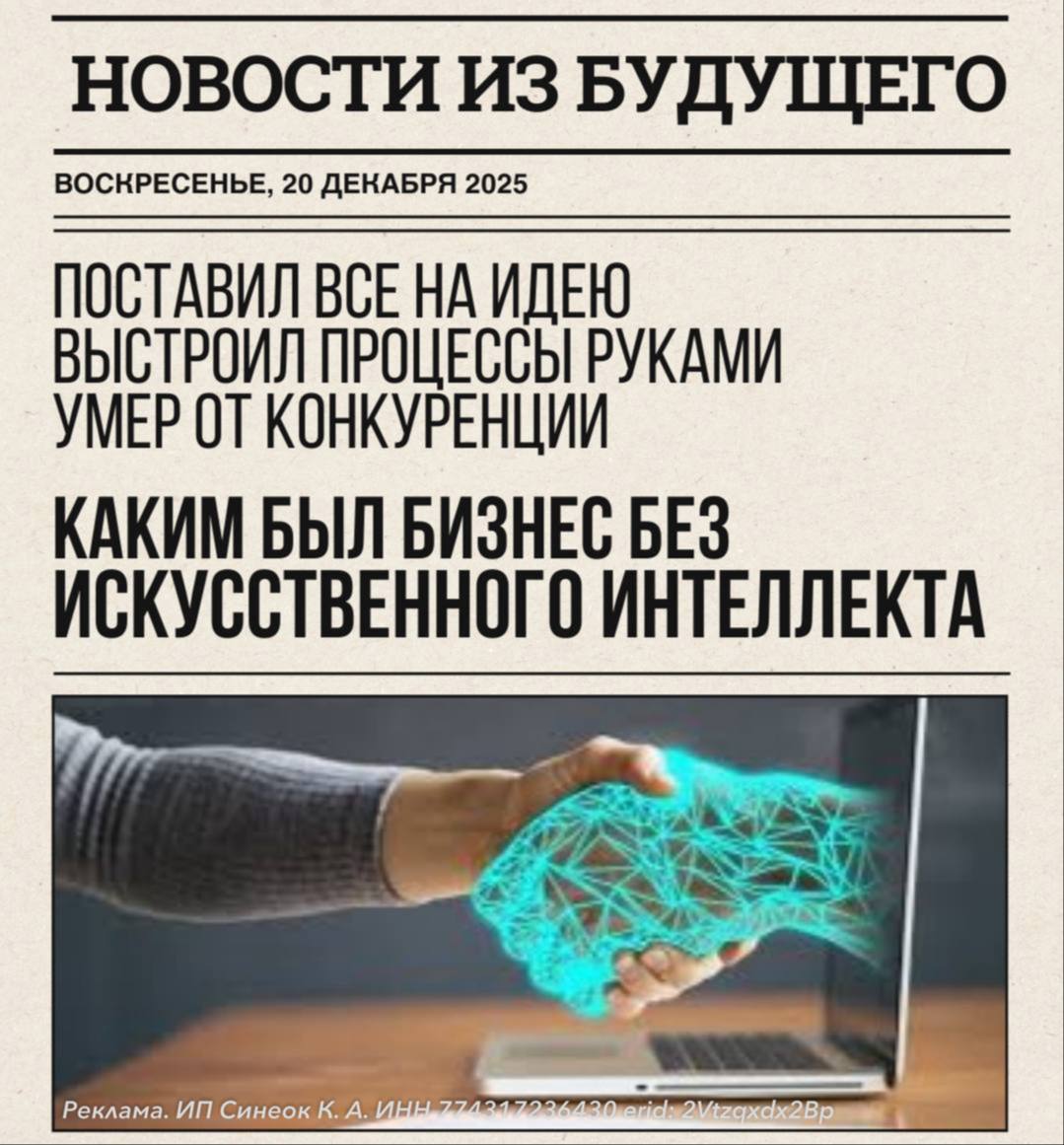 Изображение к новости: ИИ – ваш конкурент или лучший сотрудник?

Еще год…