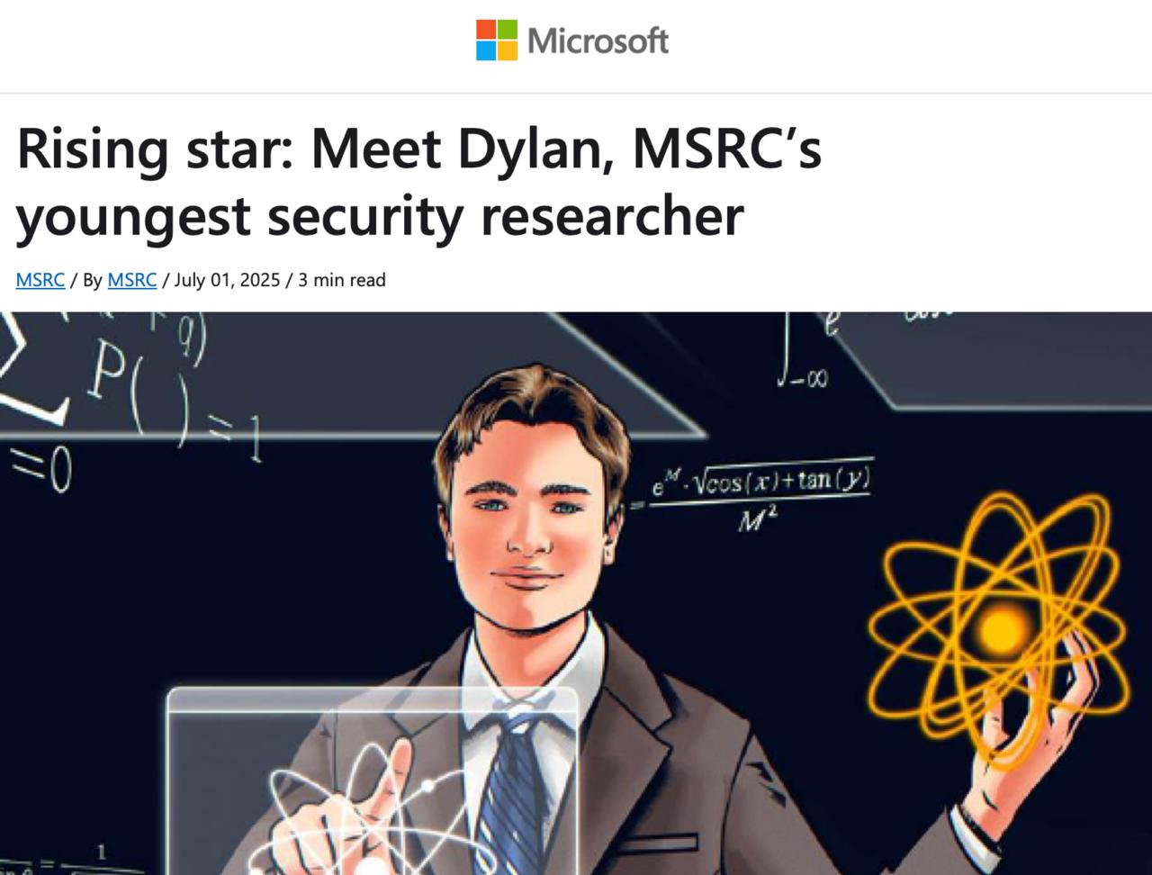 Изображение к новости: 13-летний школьник стал багхантером Microsoft и п…